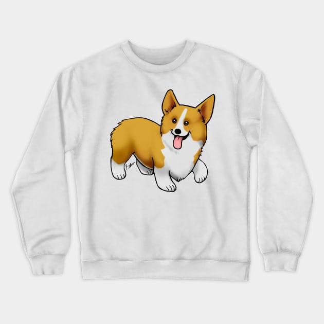 Dog - Pembroke Welsh Corgi - Tan Crewneck Sweatshirt by Jen's Dogs Custom Gifts and Designs